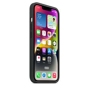 Apple iPhone 14 Silicone Case with MagSafe, черный - Силиконовый чехол