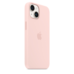 Apple iPhone 14 Silicone Case with MagSafe, chalk pink - Case