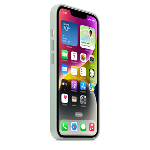Apple iPhone 14 Silicone Case with MagSafe, gaiši zaļa - Apvalks viedtālrunim