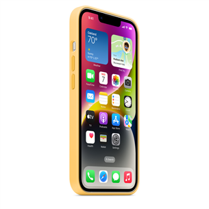 Apple iPhone 14 Silicone Case with MagSafe, dzeltena - Apvalks viedtālrunim