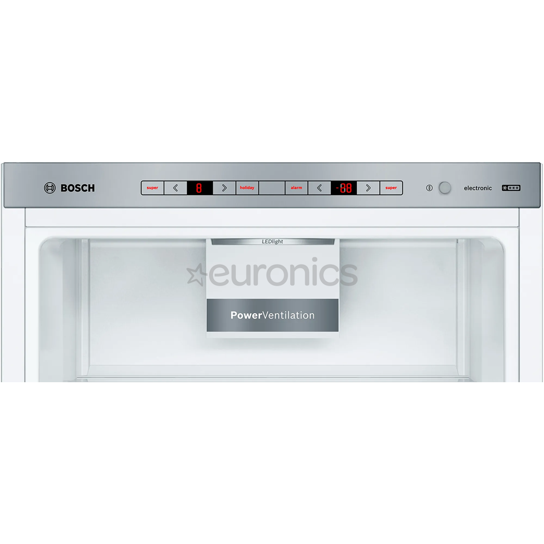 Bosch, Low Frost, augstums 186 cm, 308 L, balta - Ledusskapis
