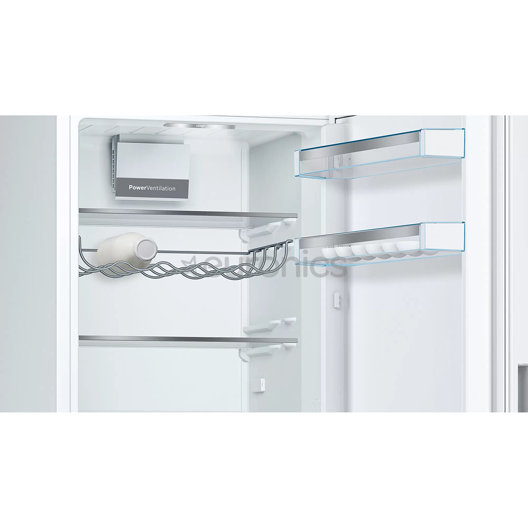 Bosch, LowFrost, 308 L, height 186 cm, white - Refrigerator