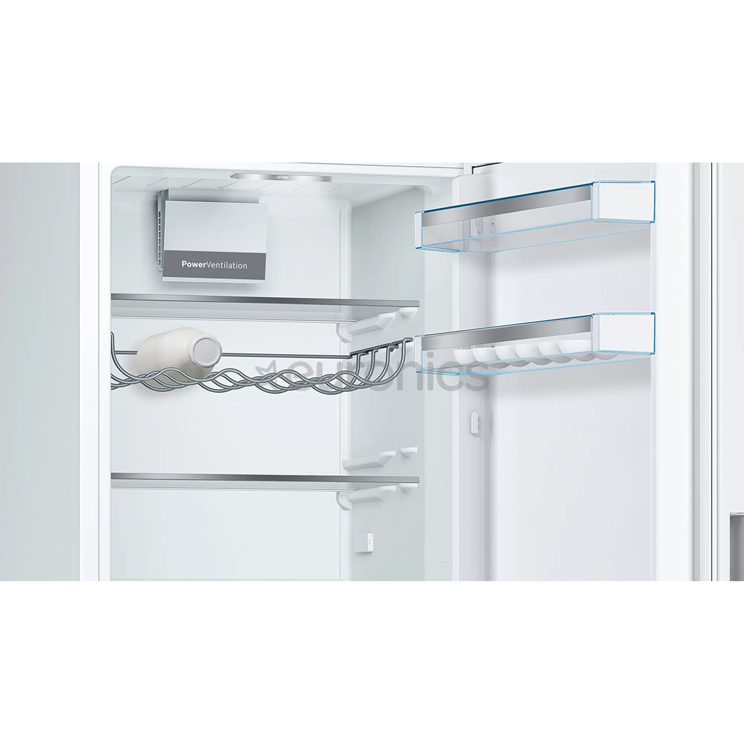 Bosch, Low Frost, augstums 186 cm, 308 L, balta - Ledusskapis