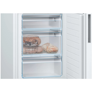 Bosch, Low Frost, augstums 186 cm, 308 L, balta - Ledusskapis