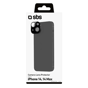 SBS Camera Lens Protector, iPhone 14 / 14 Plus, melna - Kameras objektīva aizsargs