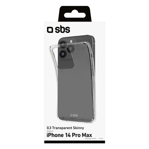 SBS Skinny cover, iPhone 14 Pro Max, caurspīdīgs - Apvalks viedtālrunim