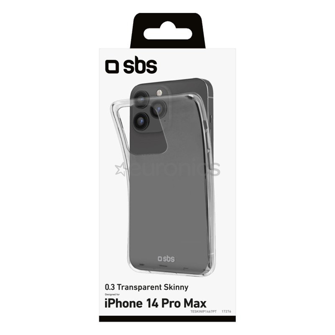 SBS Skinny cover, iPhone 14 Pro Max, caurspīdīgs - Apvalks viedtālrunim