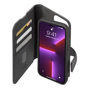 SBS Duo Mag Wallet, iPhone 14 Pro Max, black - Smartphone case TEBKDETIP1467PK