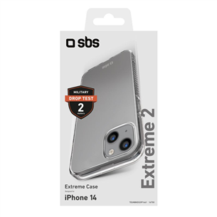 SBS Extreme 2, iPhone 14, caurspīdīgs - Apvalks viedtālrunim