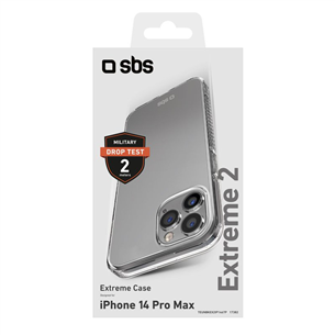 SBS Extreme 2, Iphone 14 Pro Max, transparent - Silicone case
