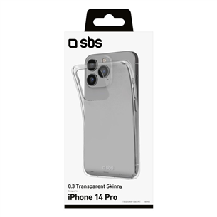 SBS Skinny cover, iPhone 14 Pro, caurspīdīgs - Apvalks viedtālrunim