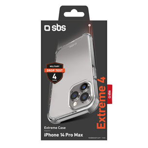 SBS Extreme 4, Iphone 14 Pro Max, caurspīdīgs - Apvalks viedtālrunim