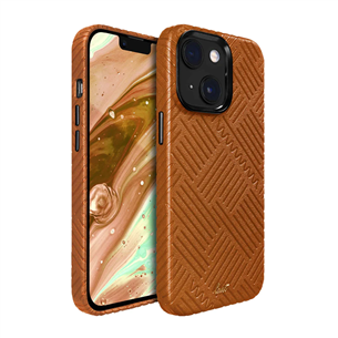 LAUT MOTIF, iPhone 14 Plus, полоски, коричневый - Чехол для смартфона L-IP22C-MO-BRL
