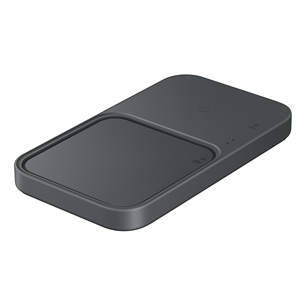 Samsung Super Fast Wireless Charger Duo, melna - Bezvadu lādētājs