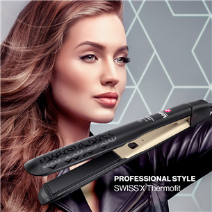 Valera Swiss'x ThermoFit, 230°C, black - Hair straightener