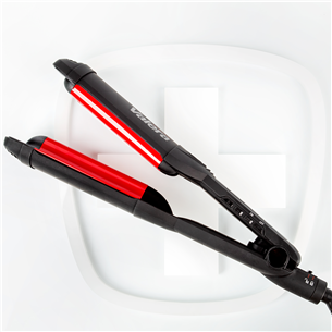 Valera Wave Master Ionic, 140-210 °С, black/red - Triple barrel waver