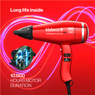 Valera Swiss Power4ever, 2400 W, red - Hair dryer