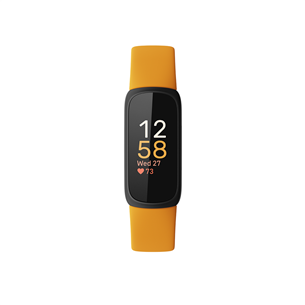 Fitbit Inspire 3, melna/dzeltena - Aktivitātes uzraudzītājs