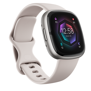 Fitbit Sense 2, silver/white - Smartwatch FB521SRWT