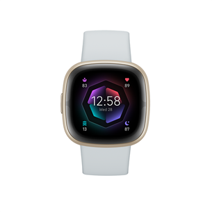 Fitbit Sense 2, zelta/gaiši zila - Viedpulkstenis