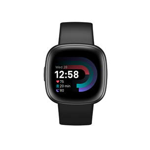 Fitbit Versa 4, melna - Viedpulkstenis