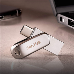 SanDisk Ultra Dual Drive Luxe, USB-A, USB-C, 512 ГБ - Флеш-накопитель