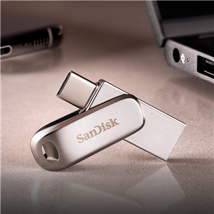 SanDisk Ultra Dual Drive Luxe, USB-A, USB-C, 512 GB - USB zibatmiņa