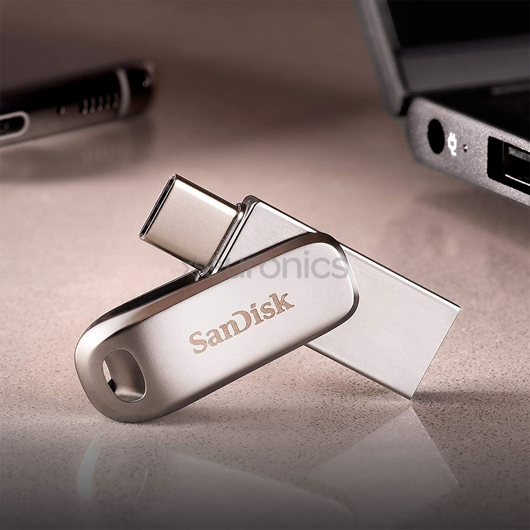 SanDisk Ultra Dual Drive Luxe, USB-A, USB-C, 512 ГБ - Флеш-накопитель