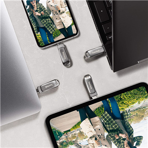 SanDisk Ultra Dual Drive Luxe, USB-A, USB-C, 512 ГБ - Флеш-накопитель