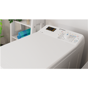 Indesit, 6 kg, dziļums 60 cm, 1000 apgr/min. - Veļas mazgājamā mašīna ar augšējo ielādi