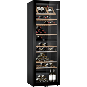 Bosch Series 6, 199 bottles, height 186 cm, black - Wine Cooler KWK36ABGA