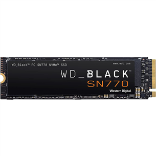 Western Digital WD_BLACK SN770, 500 GB, NVMe, M.2 2280 - SSD cietais disks