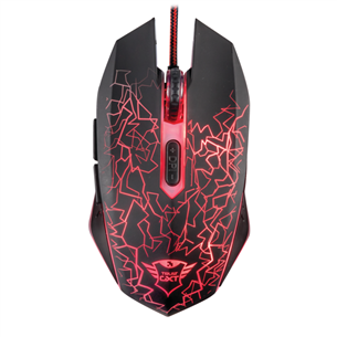 Trust GXT 105 Izza, black/red - Wired Optical Mouse