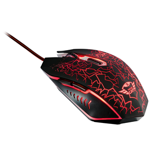 Trust GXT 105 Izza, black/red - Wired Optical Mouse