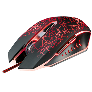 Trust GXT 105 Izza, black/red - Wired Optical Mouse