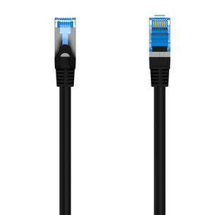 Hama Network Cable, CAT-6a, 10 Гбит/с, экранирование S/FTP, 10 м, черный - Кабель Ethernet