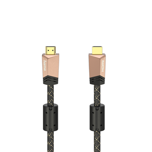 Hama Premium HDMI Cable with Ethernet, 1,5 m, melna - Vads