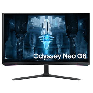 Samsung Odyssey Neo G8, 32", UHD, Mini-LED, 240 Hz, melna/balta - Ieliekts monitors LS32BG850NUXEN
