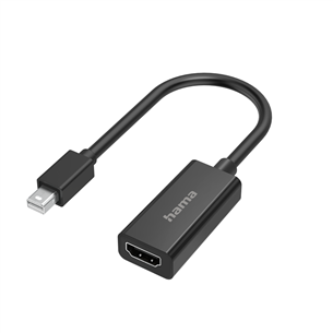 Hama Video Adapter, Mini DisplayPort Plug - HDMI Socket, melna - Adapteris