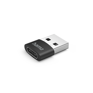 Hama USB-C Adapter, USB-A Plug – USB-C Socket, melna - Adapteris 00201532