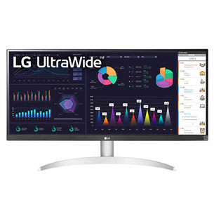 LG Ultrawide WQ600-W, 29'', Full HD, LED IPS, sudraba - Monitors 29WQ600-W