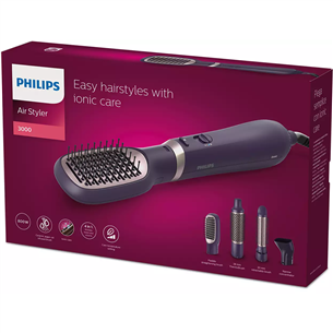 Philips 3000 Series, 800 W, violet - Air Styler