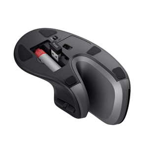 Trust Verro Ergonomic, black - Wireless Optical Mouse