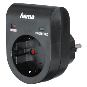Hama Surge Protection, 1 kontaktligzda - Strāvas pārsprieguma aizsardzība 00108878