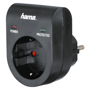 Hama Surge Protection, 1 kontaktligzda - Strāvas pārsprieguma aizsardzība