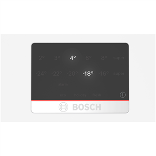 Bosch NoFrost, augstums 203 cm, 363 L, balta - Ledusskapis