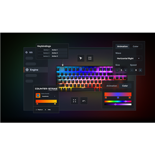 SteelSeries Apex Pro TKL (2023), US, mehāniskā, melna - Klaviatūra