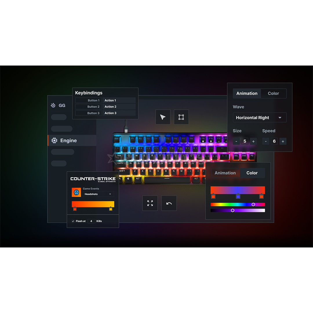 SteelSeries Apex Pro TKL Wireless (2023), US - Wireless Keyboard