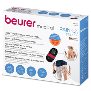 Beurer, heat function, black - Digital TENS/EMS device