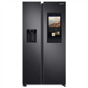 Samsung, Family Hub, 614 L, height 178 cm, black - SBS Refrigerator RS6HA8891B1/EF